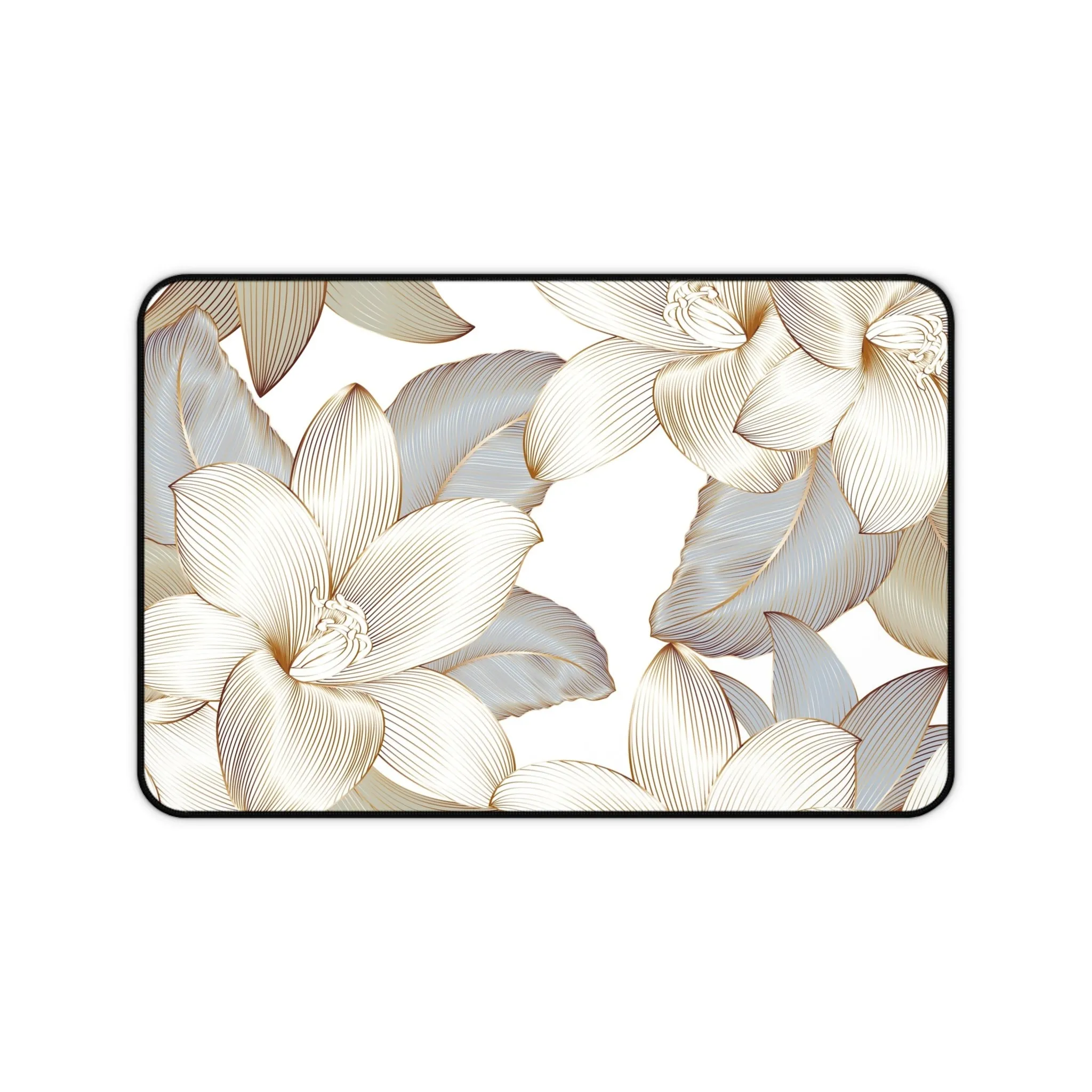 Desk Mat - Vivid Gold Fall Flower Computer Pad