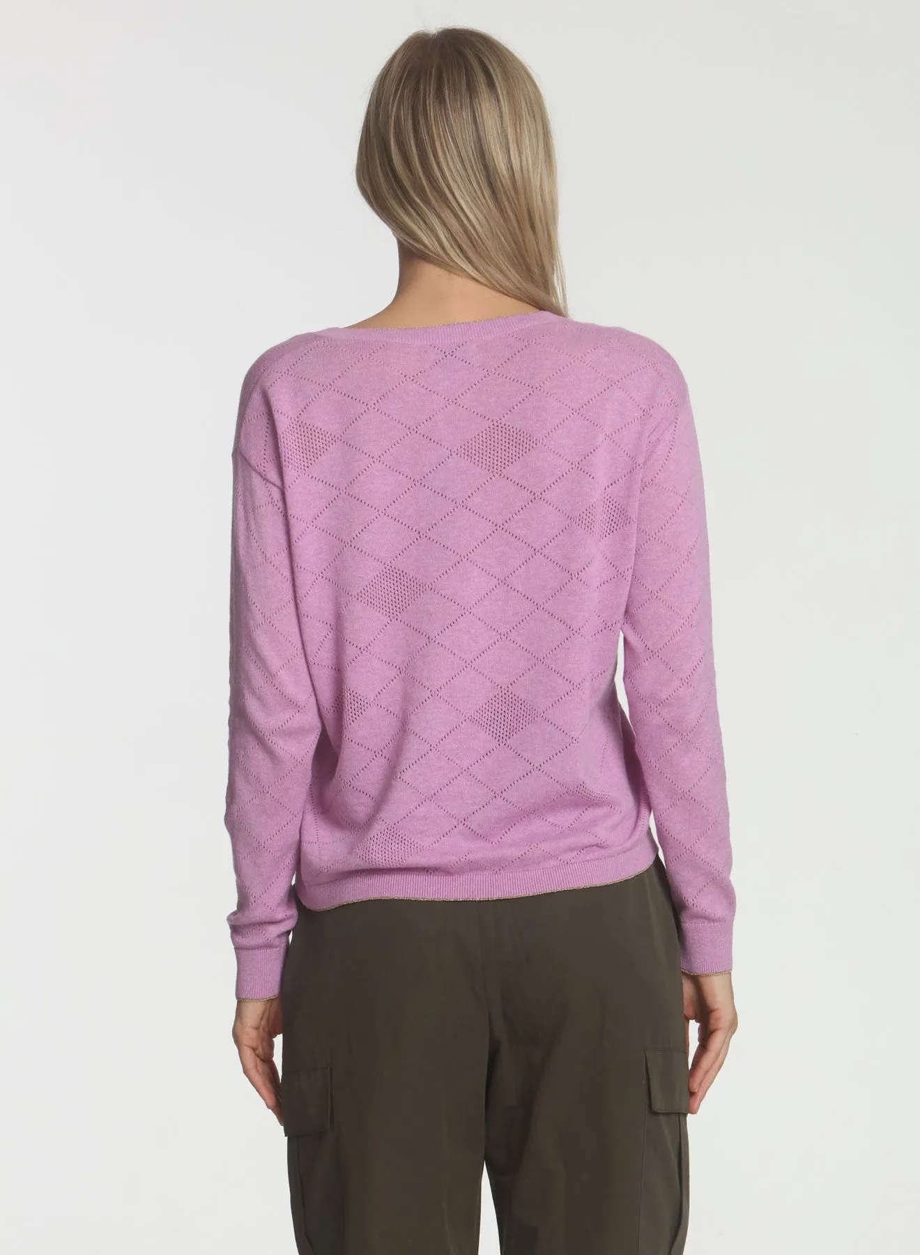 Diamond Mesh Vee - Amethyst