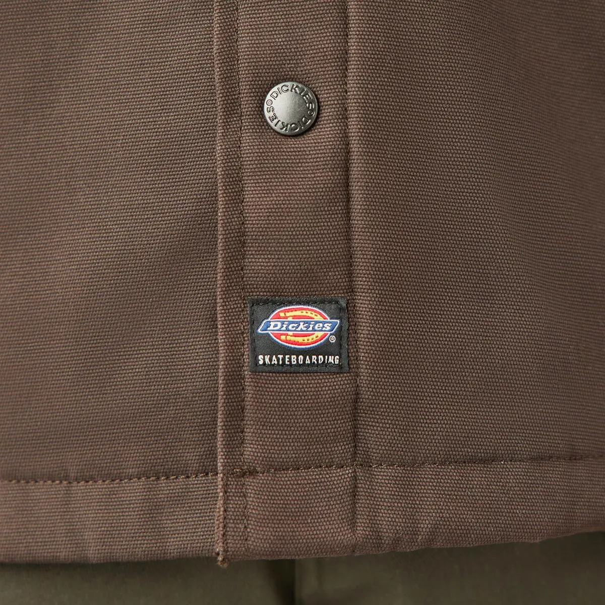 Dickies Lined Duck Snap Heavyweight Shirt Jacket - Dark Brown