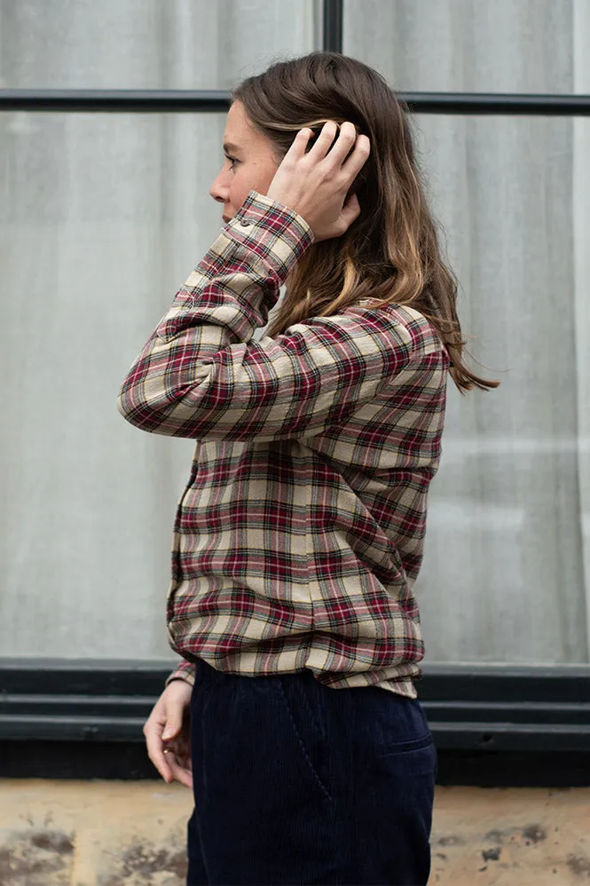 Diega Ceza Red Check Top
