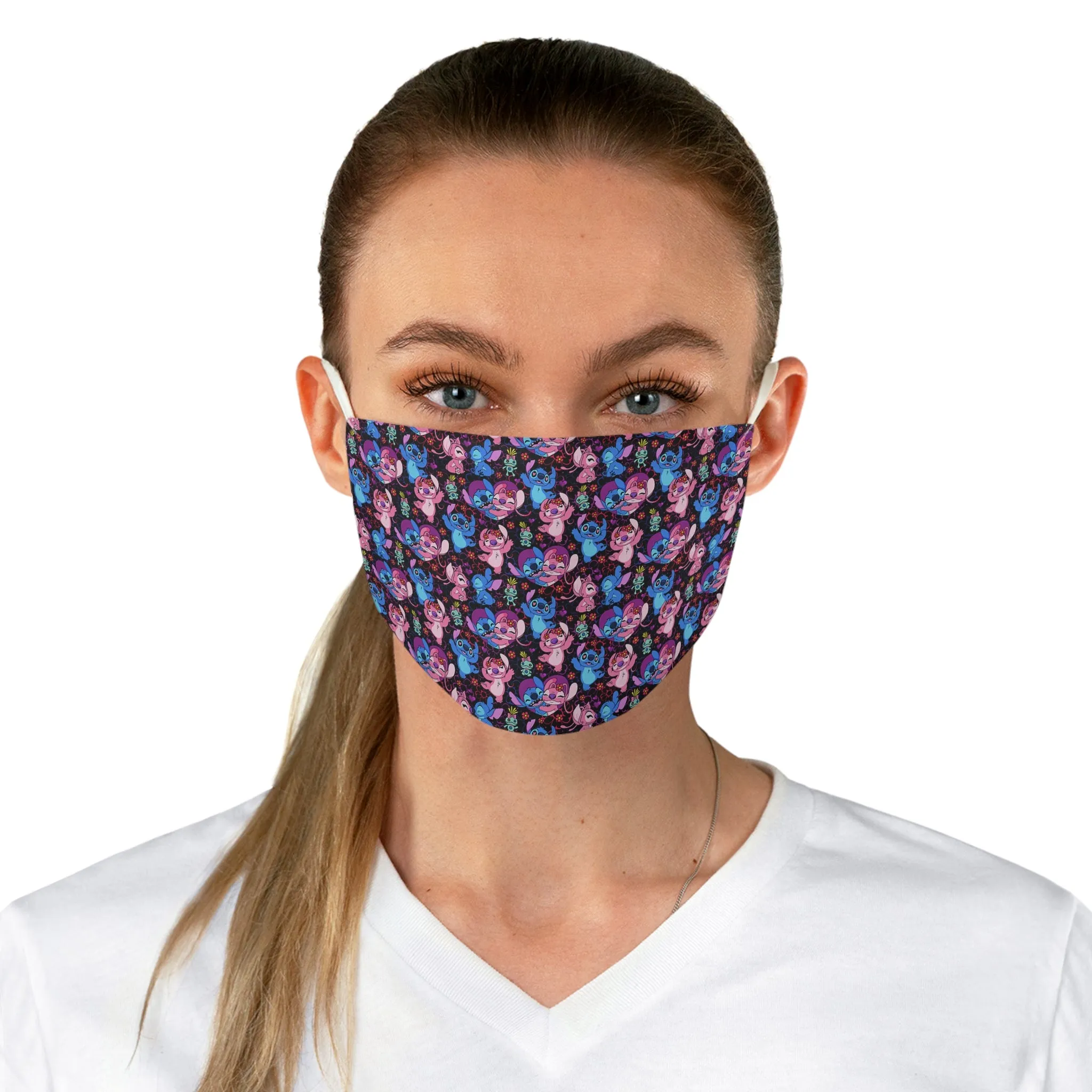 Disney Lilo And Stitch Angel Besties Fabric Face Mask