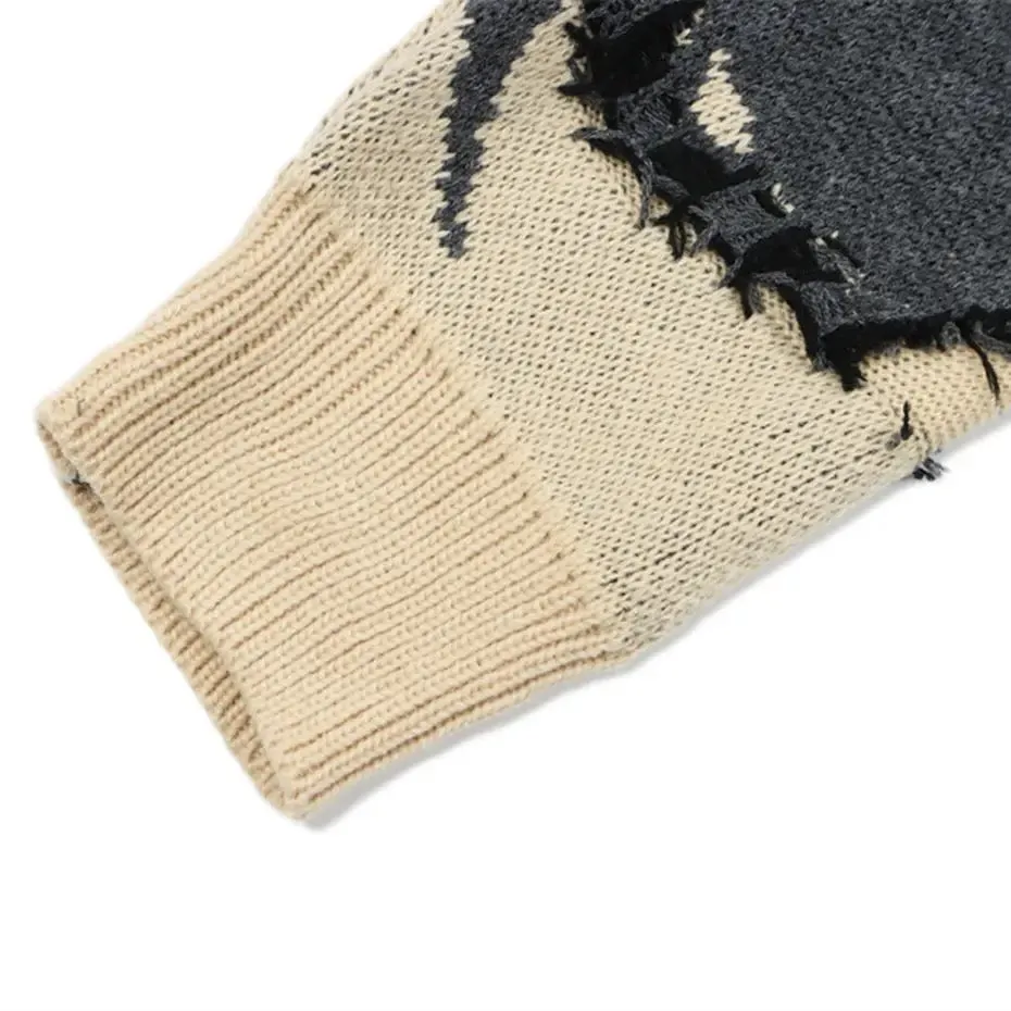 Distressed Splat Blend Sweater