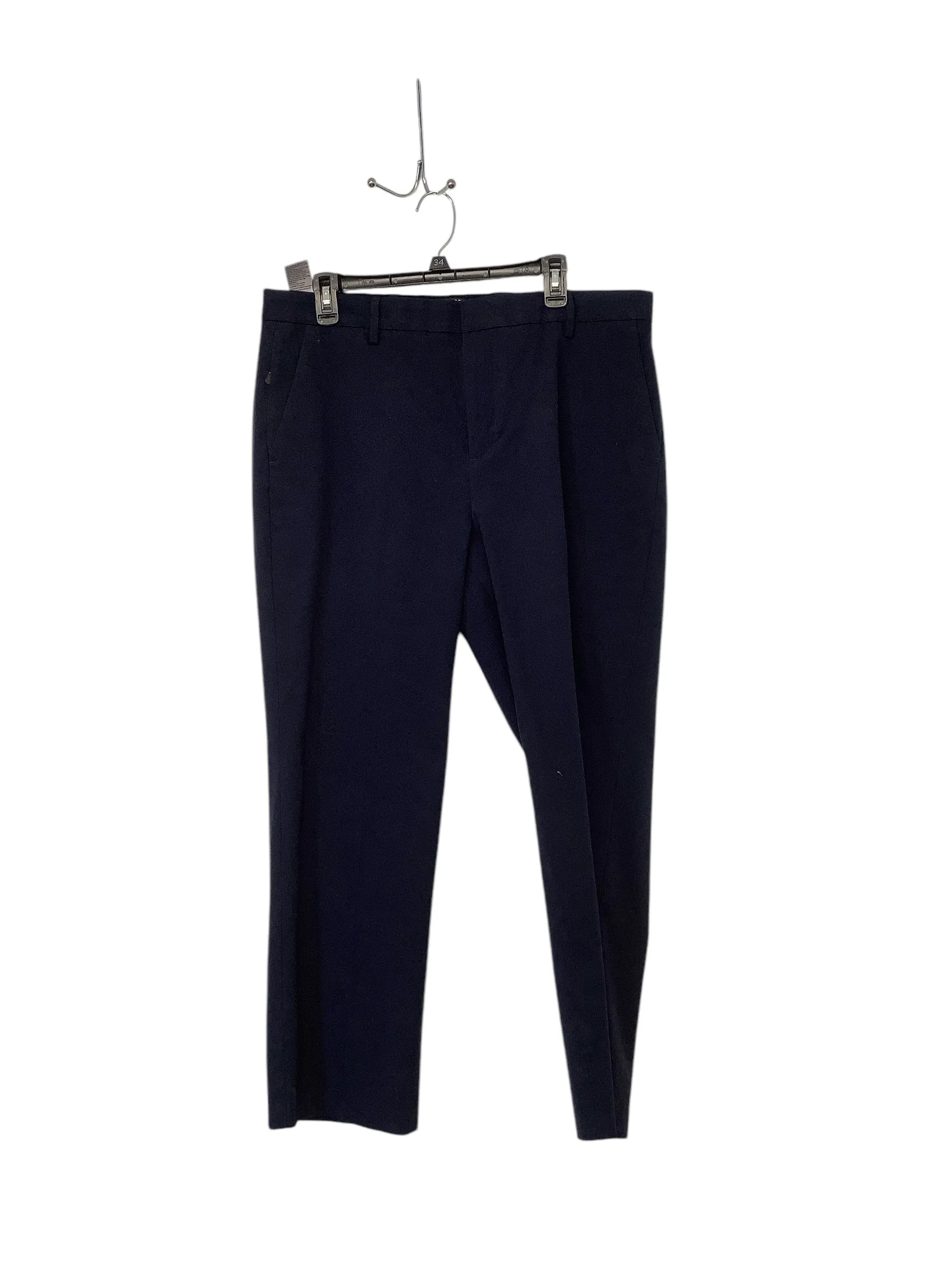 Dockers Mens Straight Fit Chinos Pants 36 x 29 Blue Solid