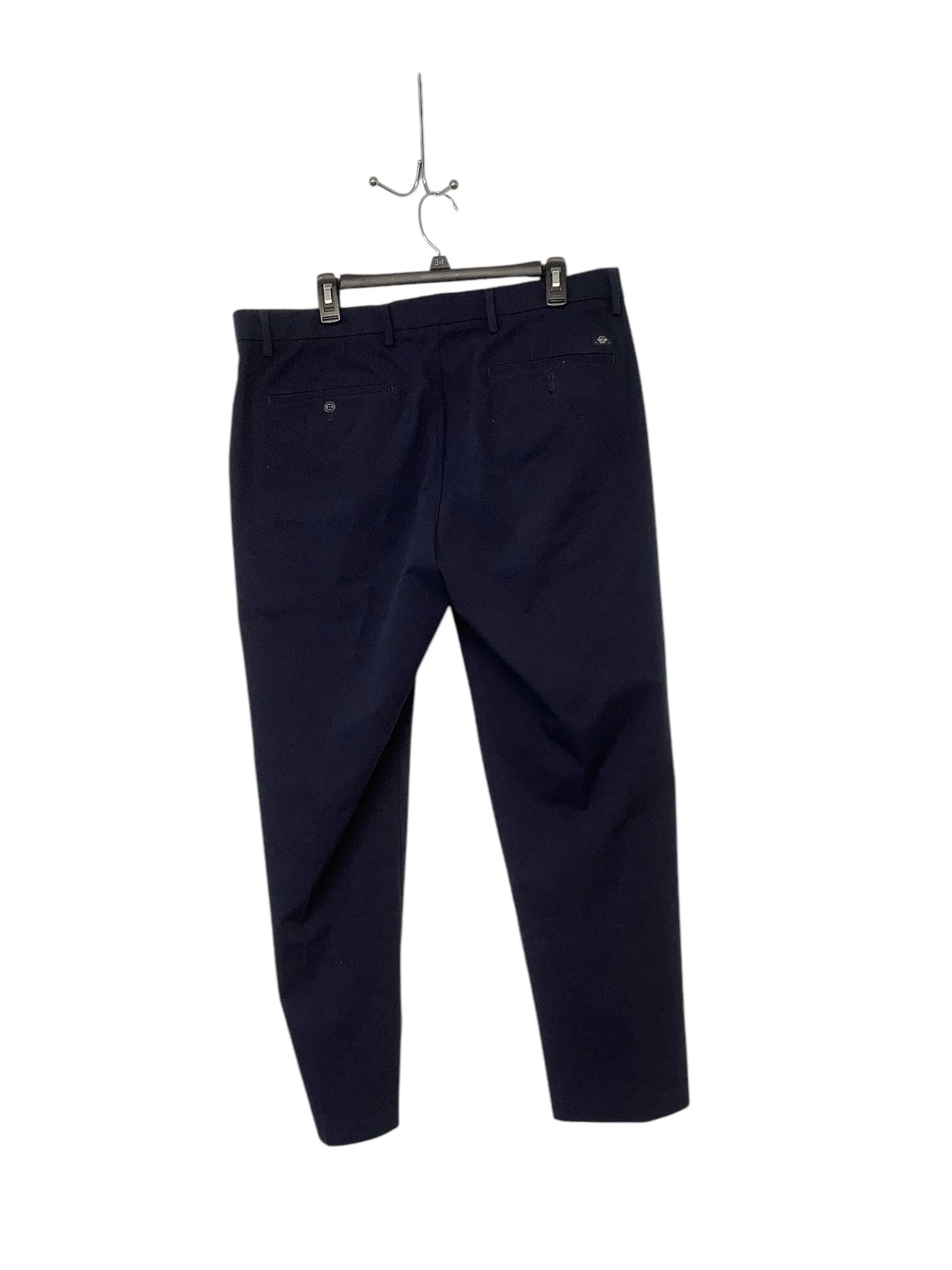 Dockers Mens Straight Fit Chinos Pants 36 x 29 Blue Solid