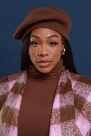 Don't Worry Darling Wool Beret - Brown