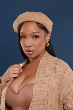 Don't Worry Darling Wool Beret - Camel