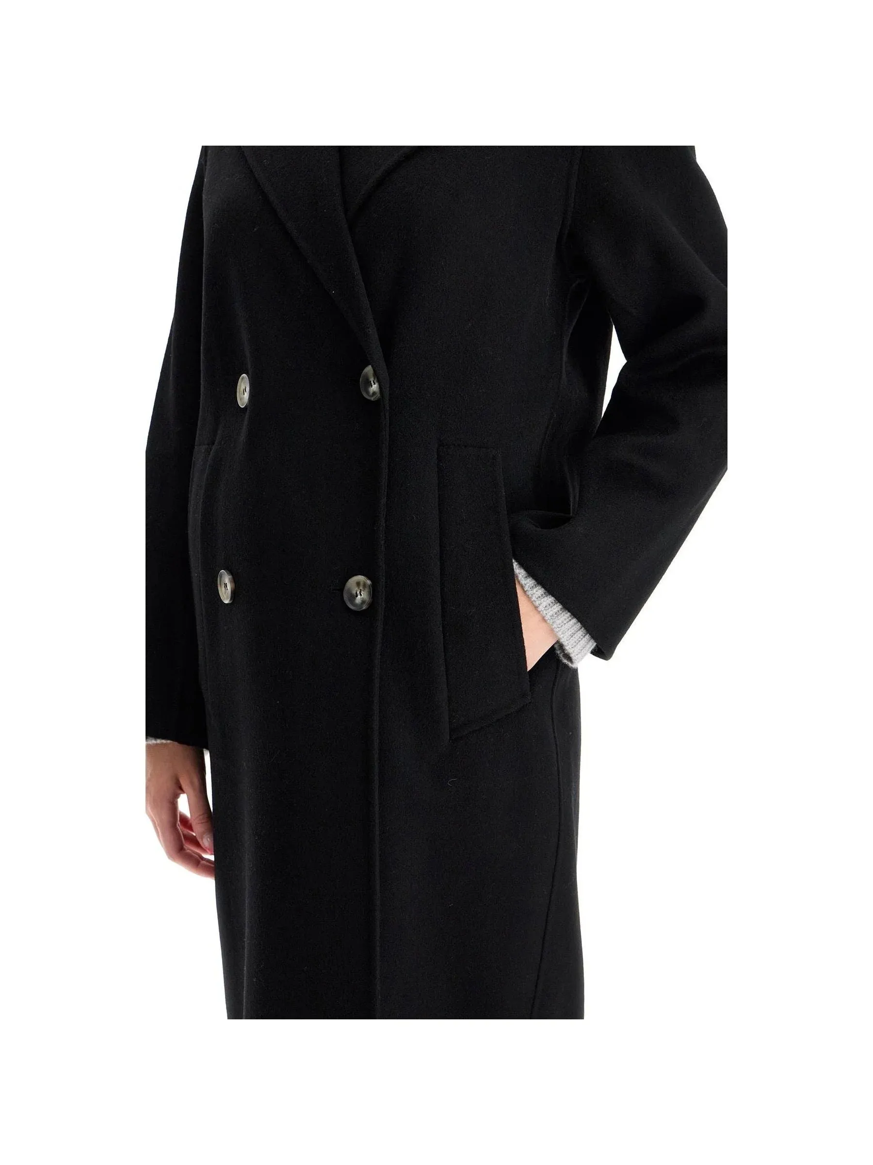 Double-Breasted Hand-Stitched Coat