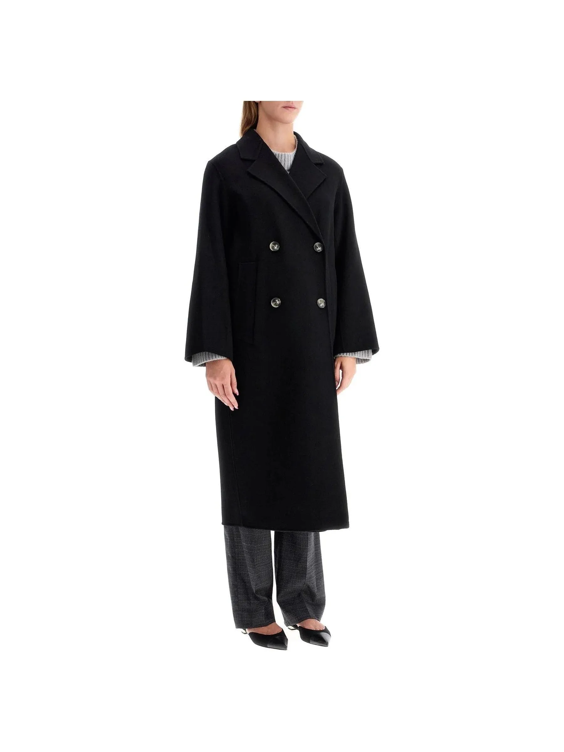 Double-Breasted Hand-Stitched Coat