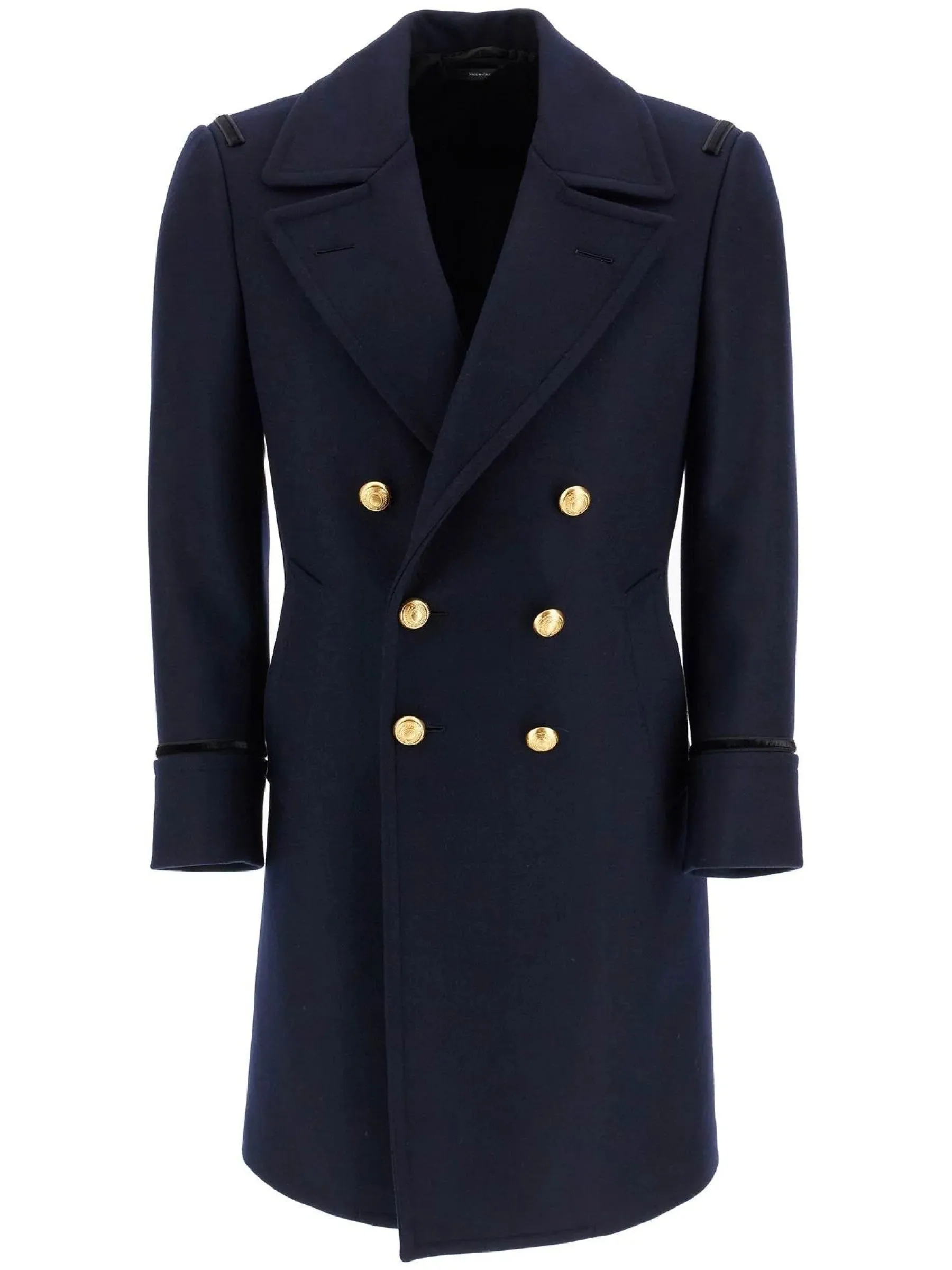 Double-breasted Wool Felt Coat