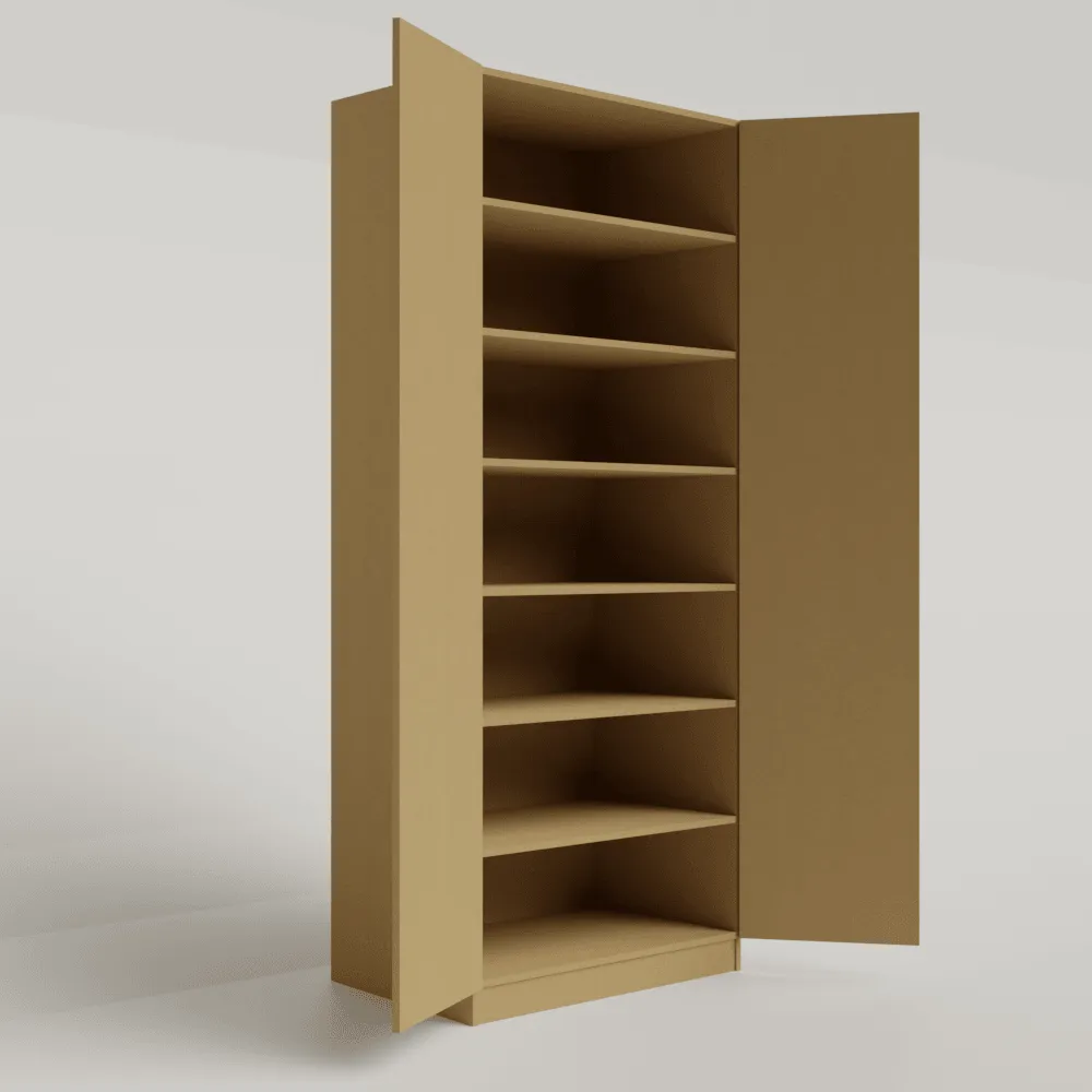 Double Shelved Wardrobe