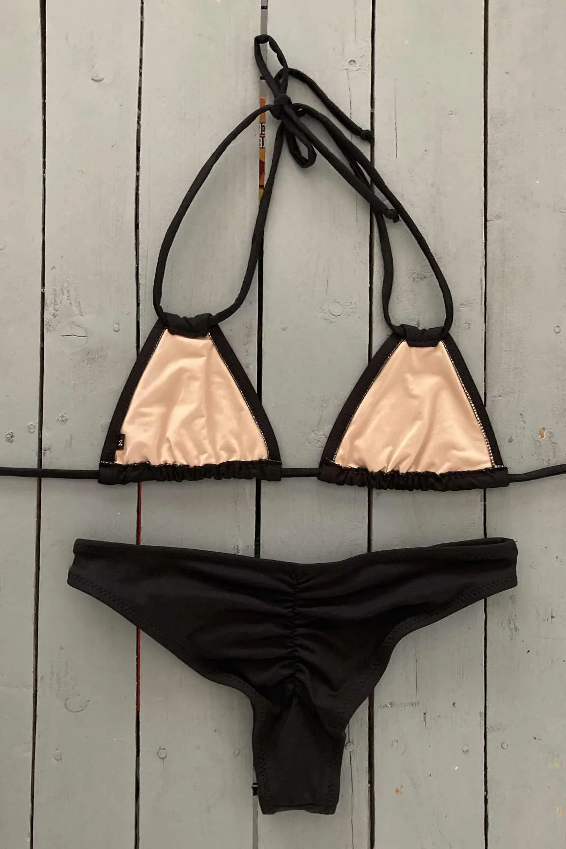 Double String Triangle Bikini Top