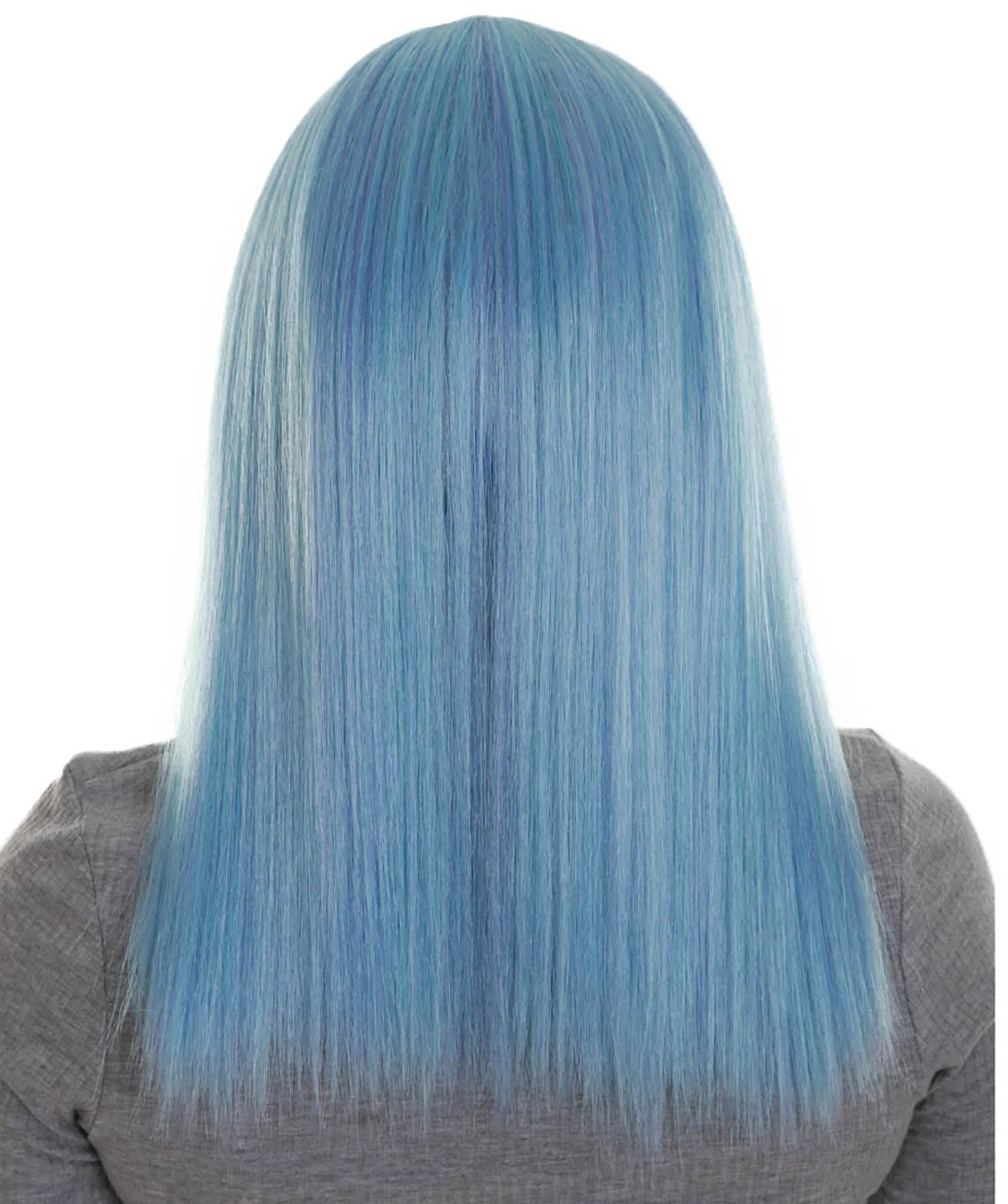 Dreamcicle | Women's Icy Blue Color Straight Shoulder Length Trendy Dreamcicle Wig