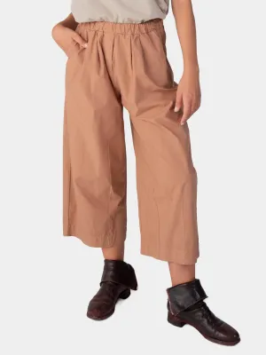 Elastic Waist Cotton Culottes