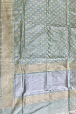 Elegant Pastel Handloom Banarasi Silk Saree