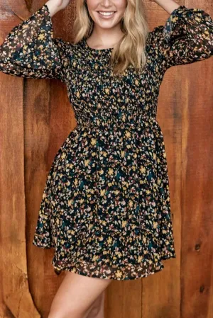 Ellamore Smocked Mini Dress
