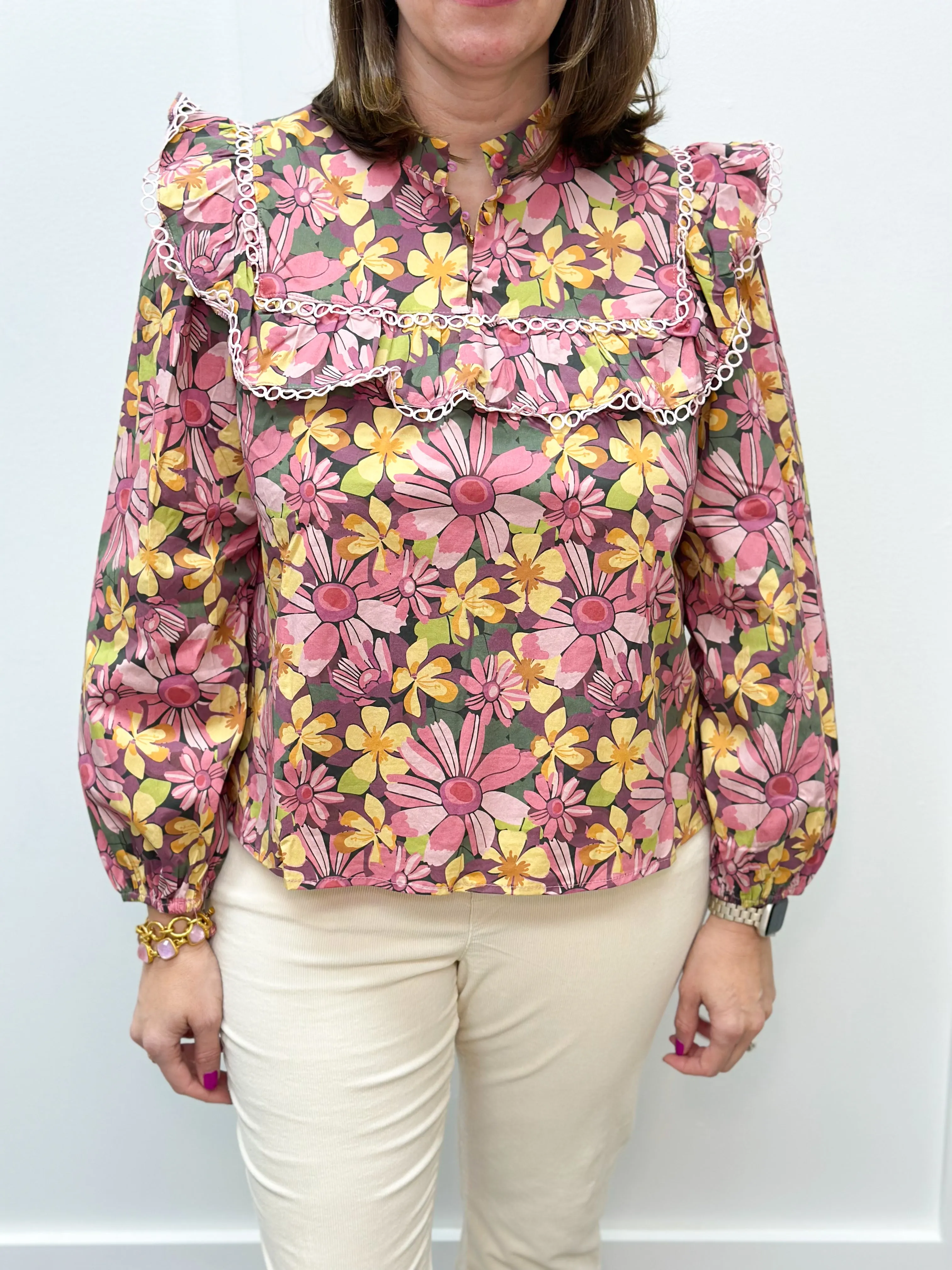 Elle Blouse - Teaberry