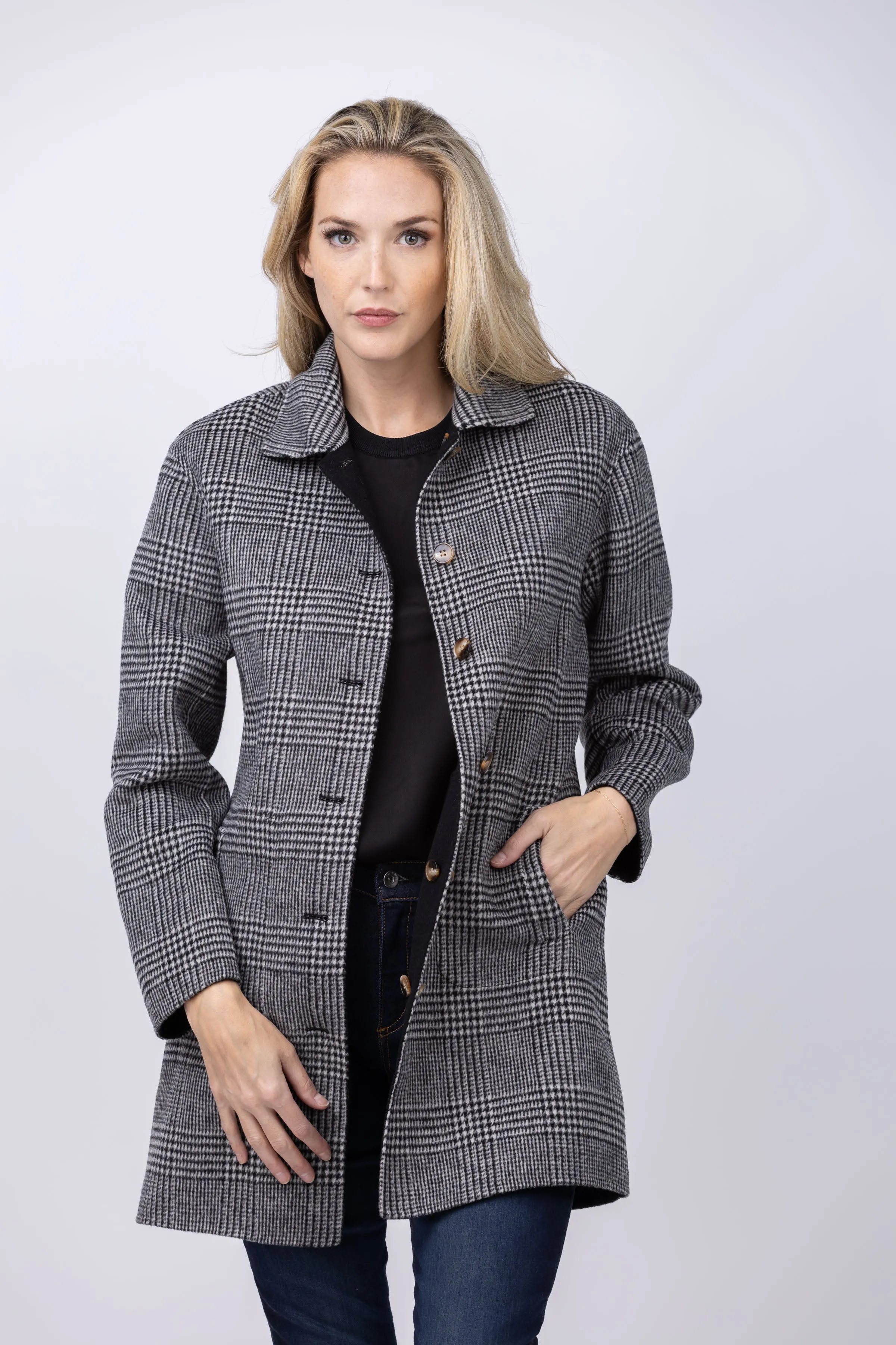 Elliott Lauren Reversible Jacket in Plaid