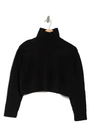 ELODIE Mockneck Crop Sweater