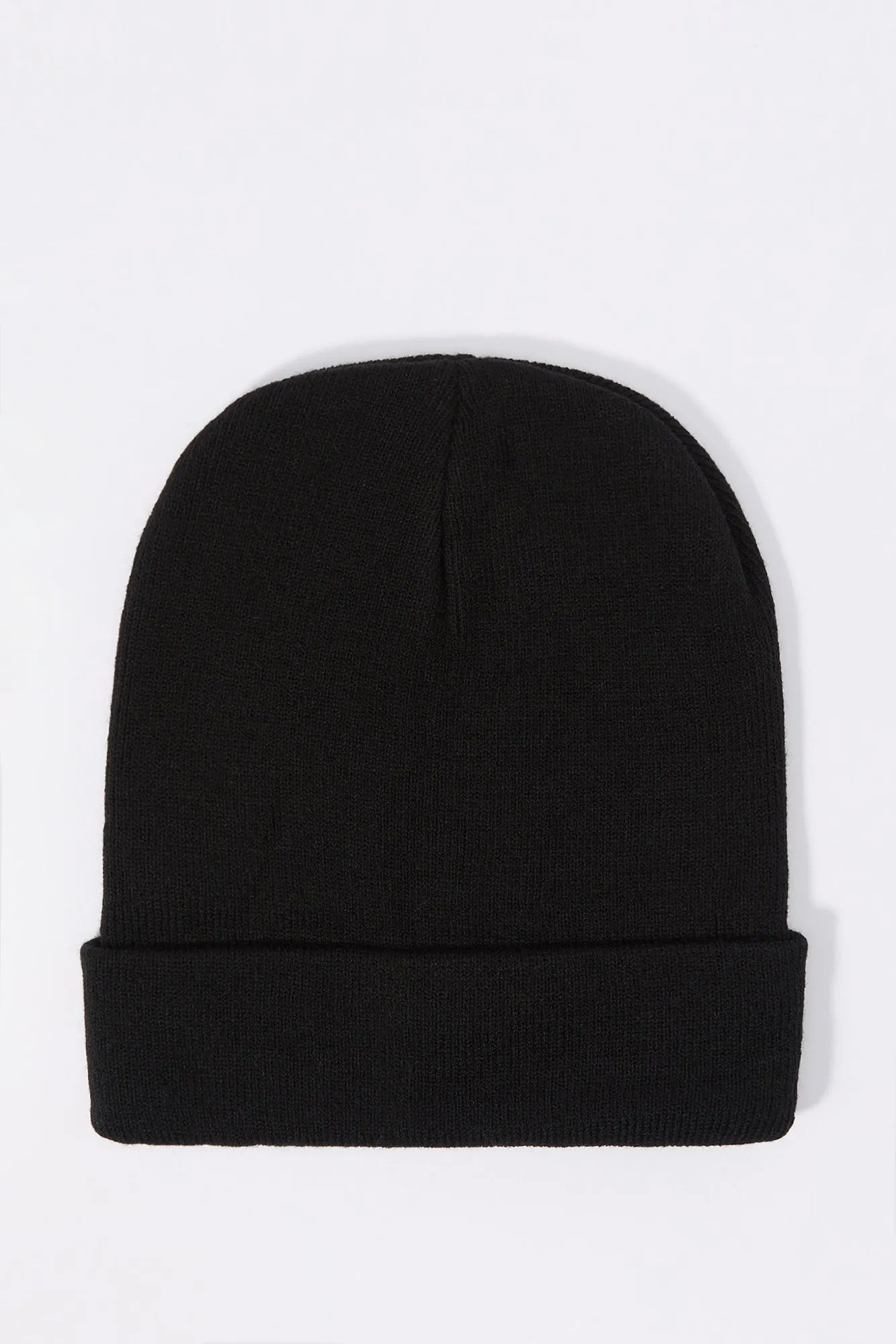 Embroidered Ribbed Knit Beanie