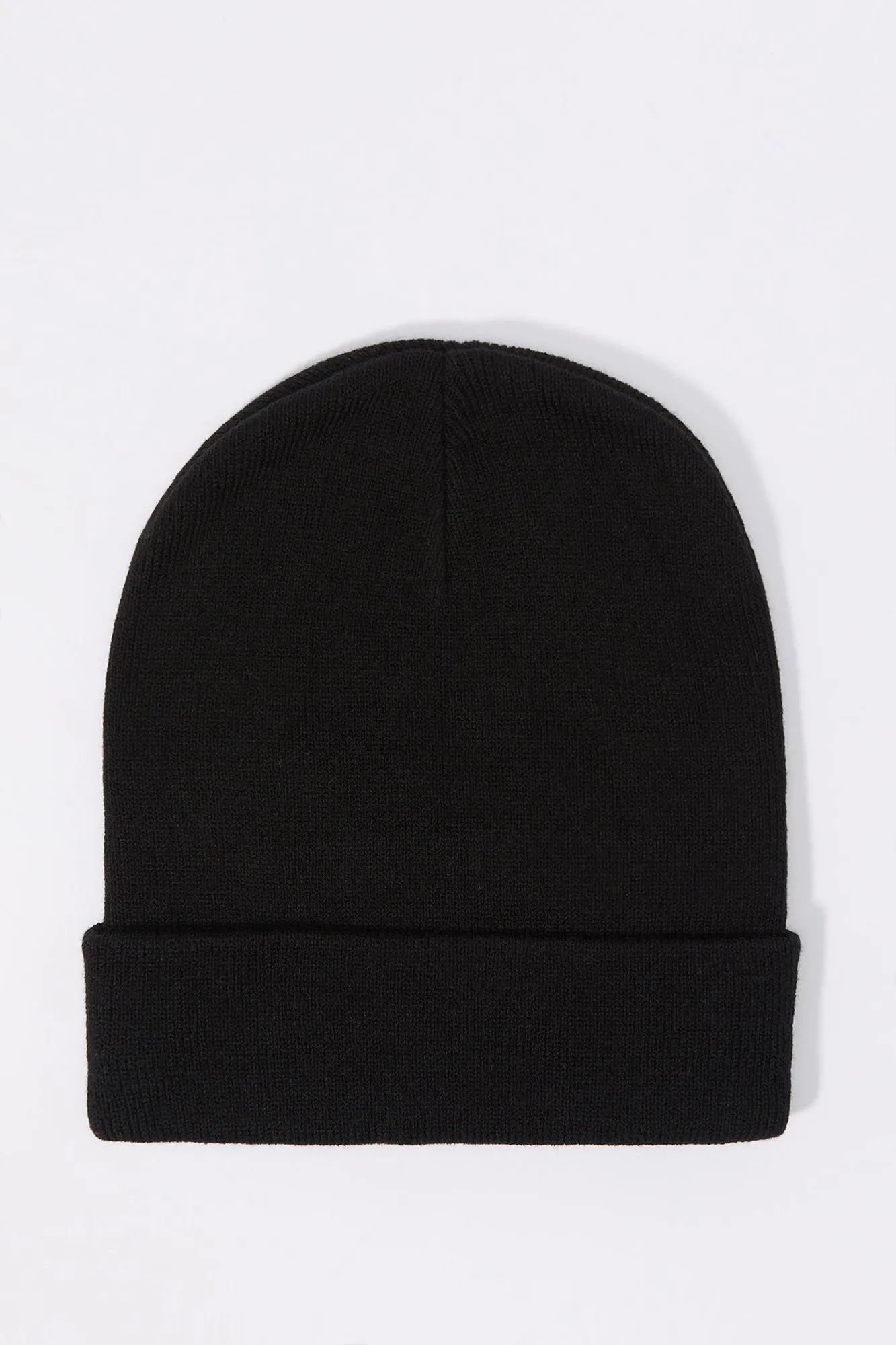Embroidered Ribbed Knit Beanie