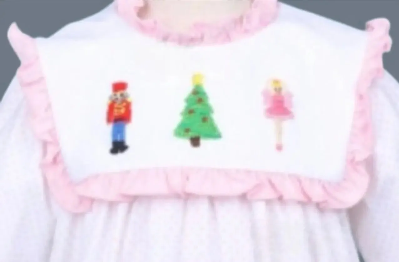 Embroidery crochet long sleeve Christmas Nutcracker