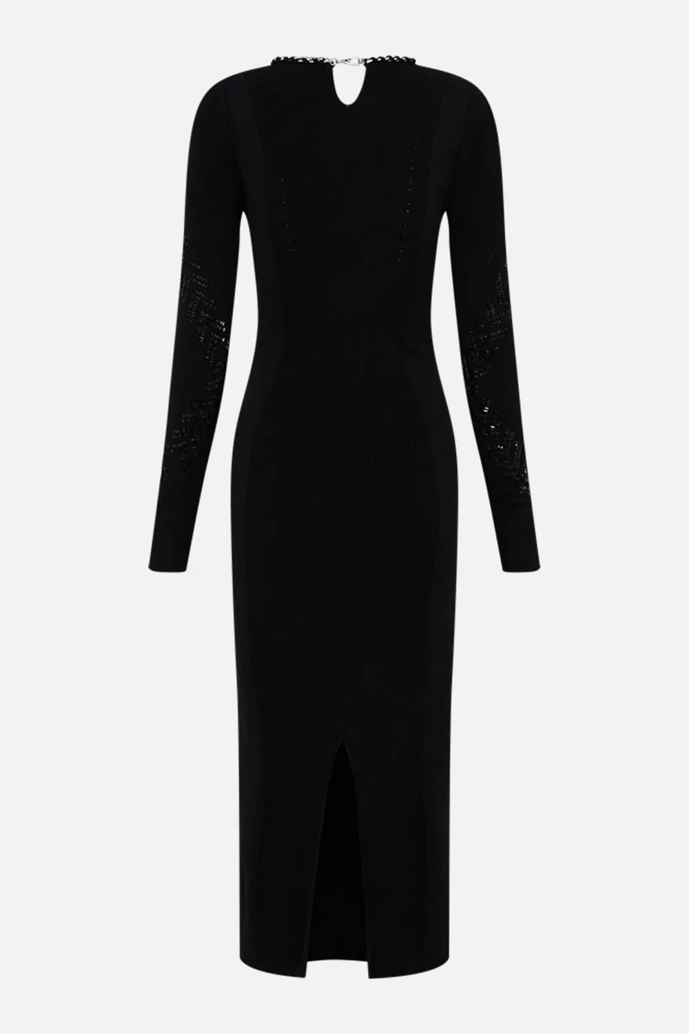 ENGINEERED CUT OUT LONG KNIT DRESS CARTOUCHE KINGDOM