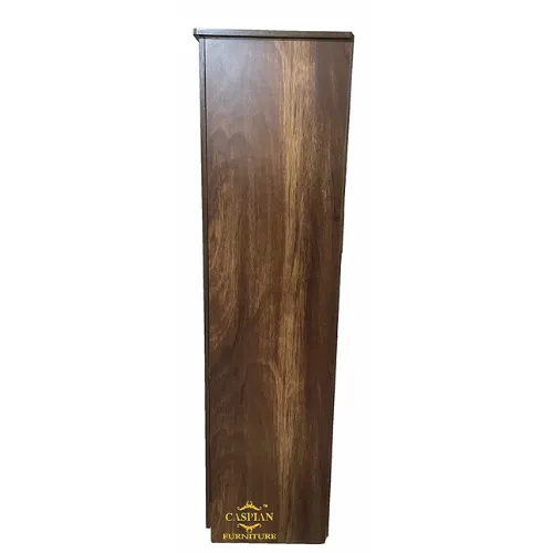 Engineered Wood Single Door Wardrobe in Junglewood Finish (Brown)