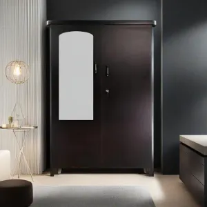 Engineered Wooden Wardrobe with Storage & Hanging Space for Clothes -Home Furniture Storage Engineered Wood 2 Door Wardrobe