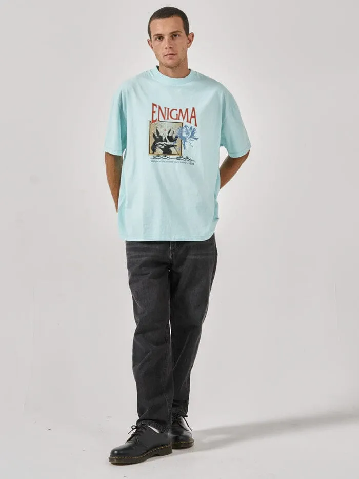 Enigma Box Fit Oversize Tee - Icy Morn
