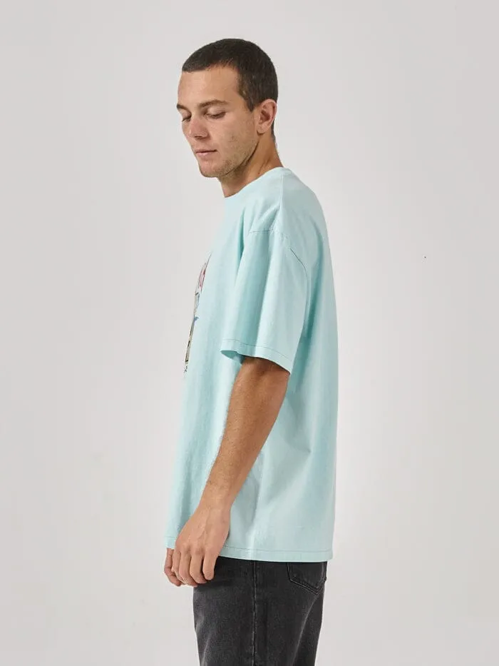 Enigma Box Fit Oversize Tee - Icy Morn