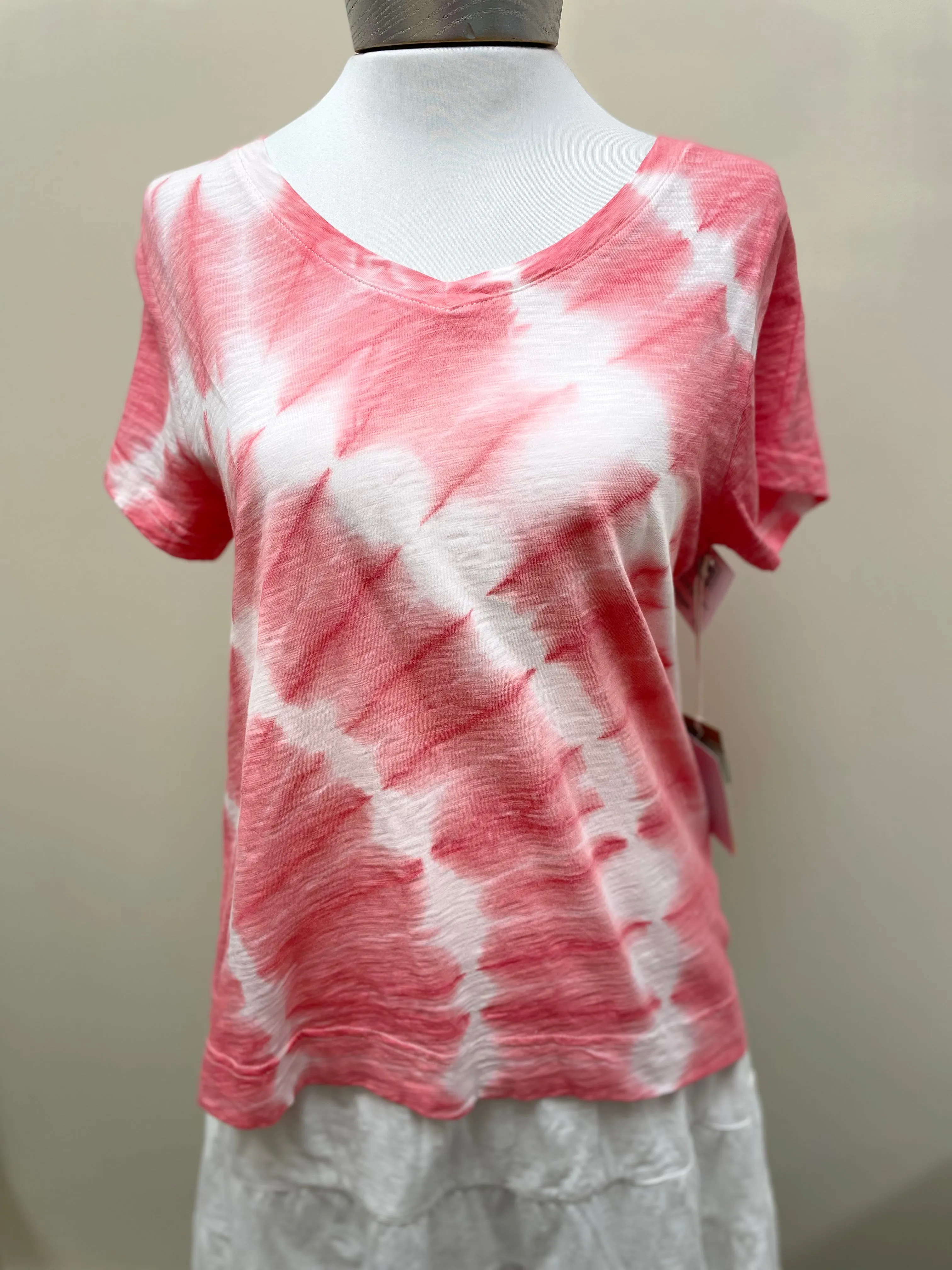 Escape Short Sleeve V-Neck Cotton Tee 10000