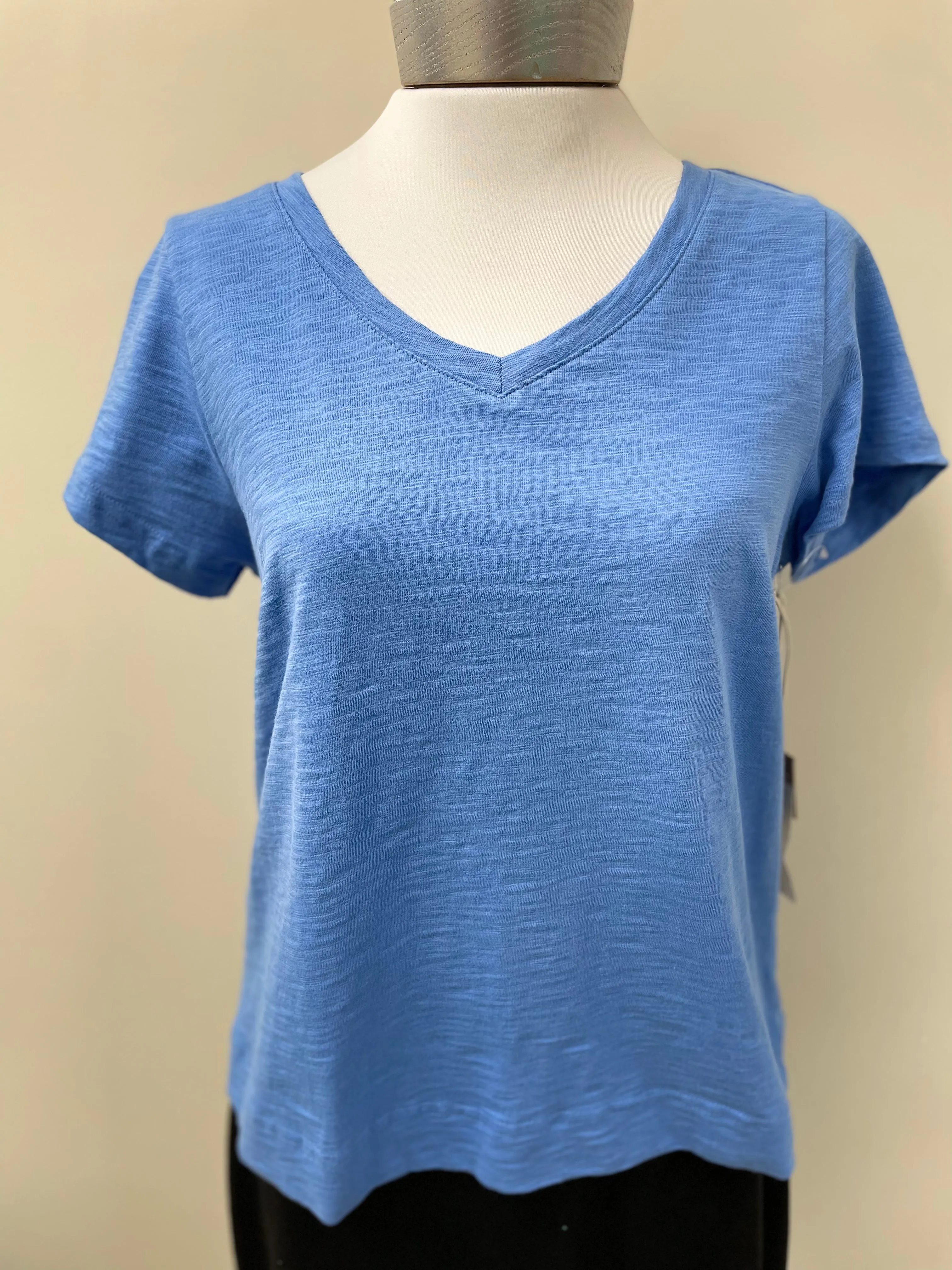 Escape Short Sleeve V-Neck Cotton Tee 10000