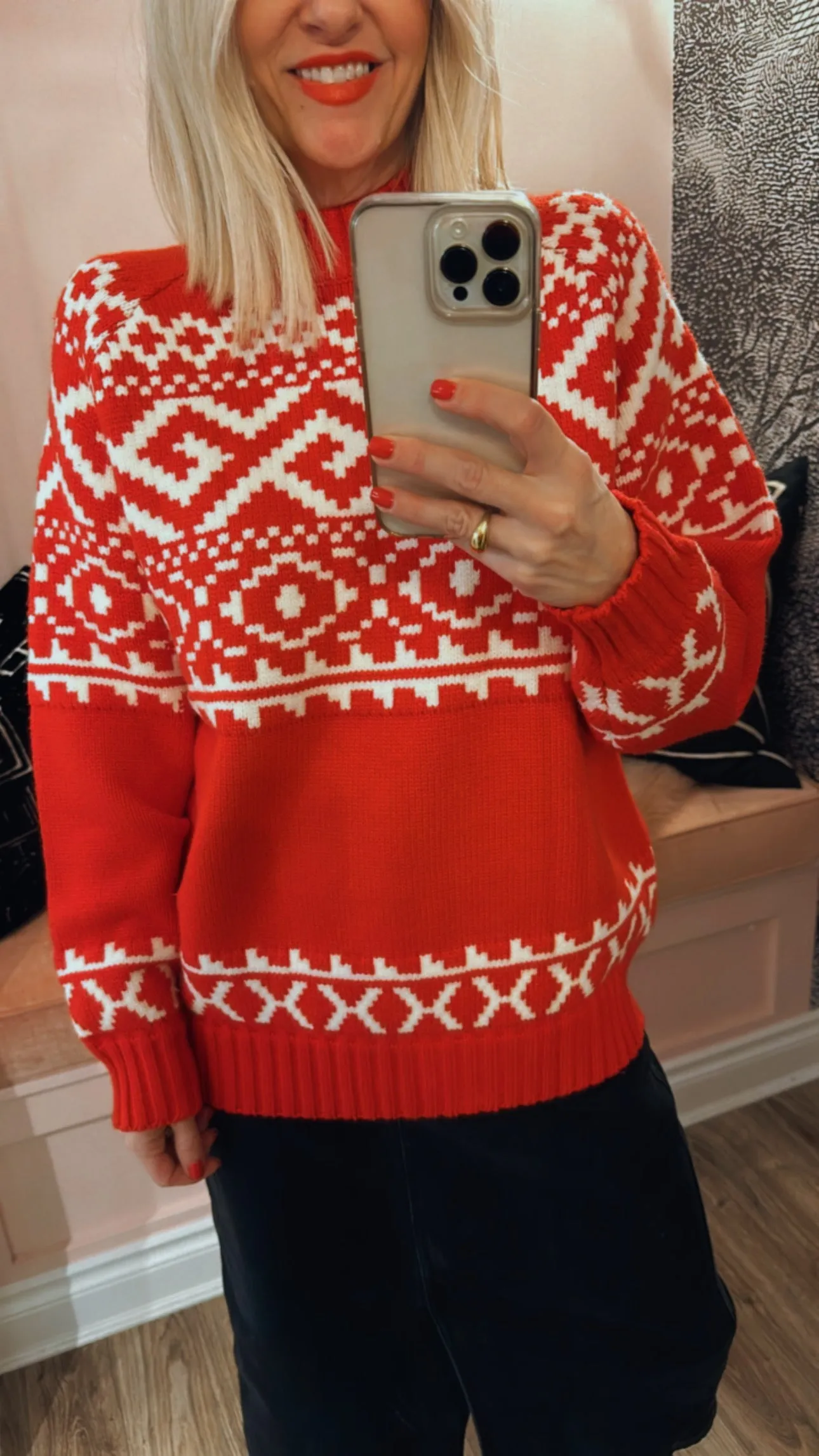 Fair Isle Knit Sweater