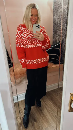 Fair Isle Knit Sweater