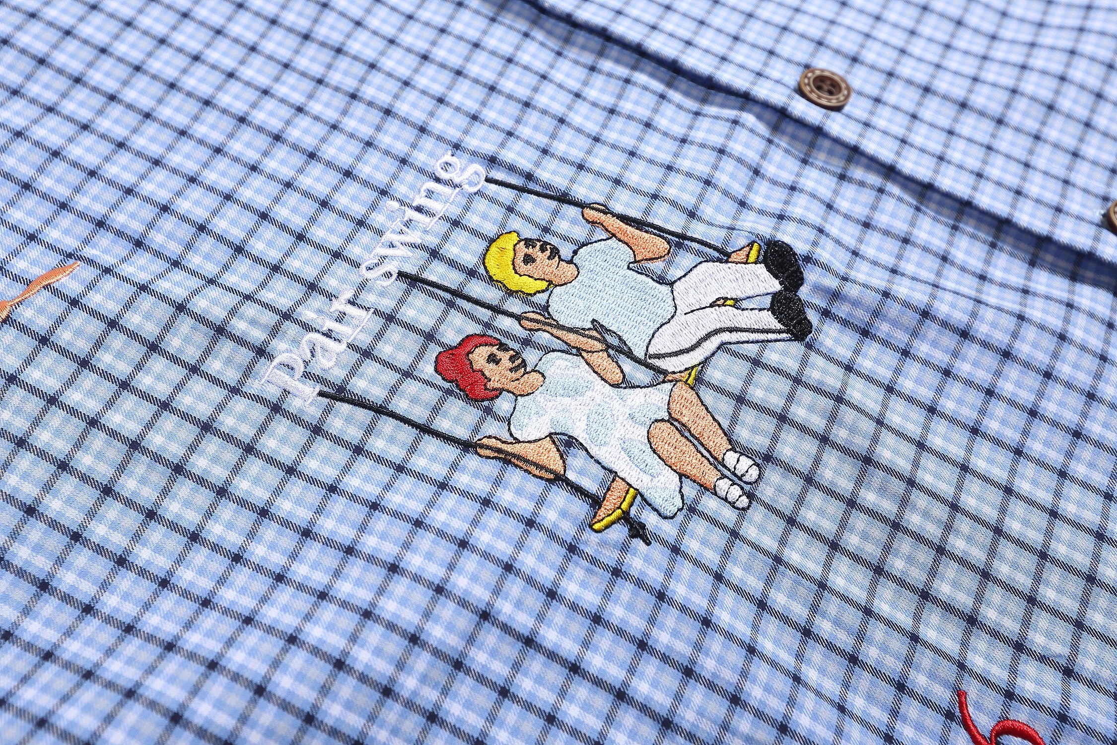 Faire Echo Oversized Cartoon Embroidery Shirt