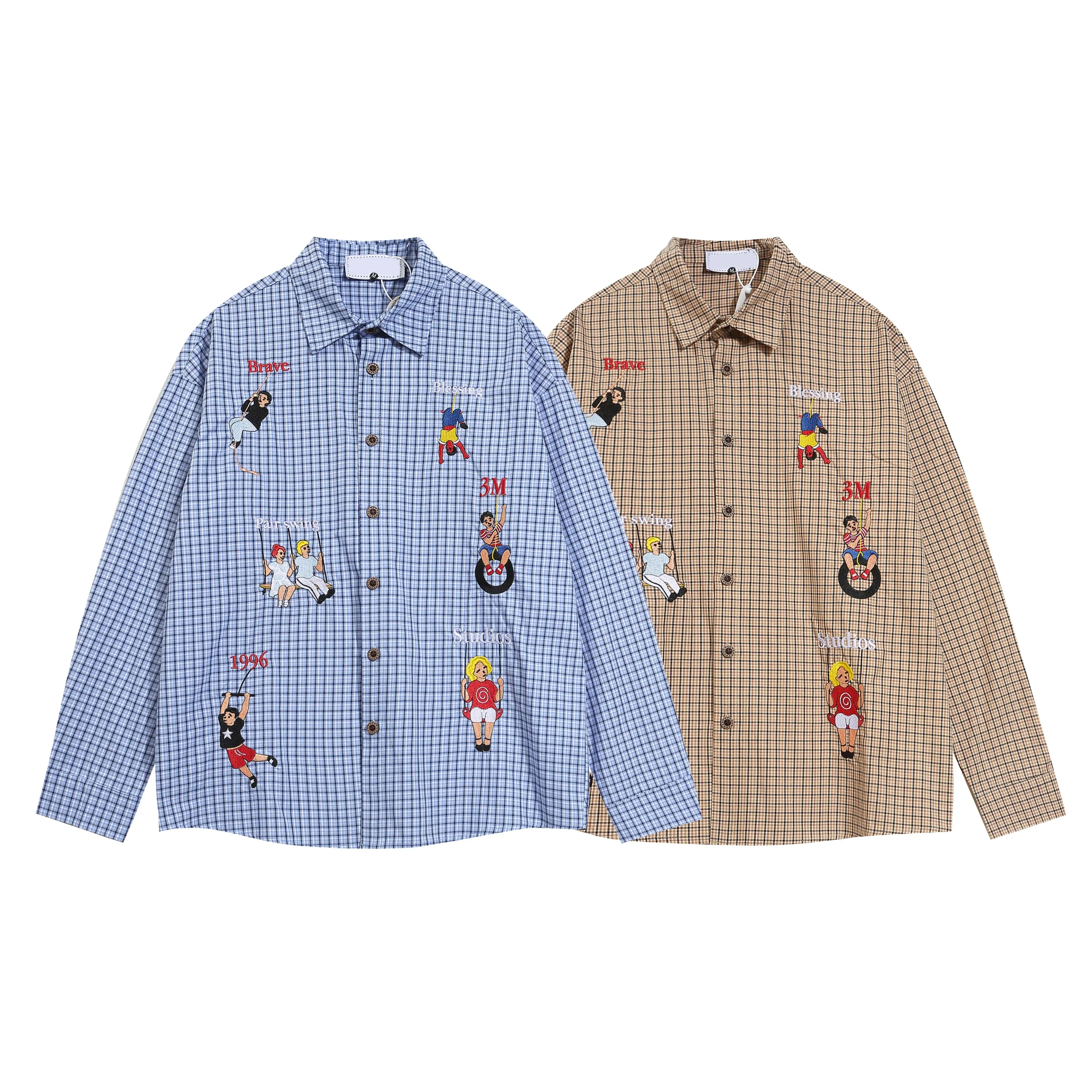 Faire Echo Oversized Cartoon Embroidery Shirt
