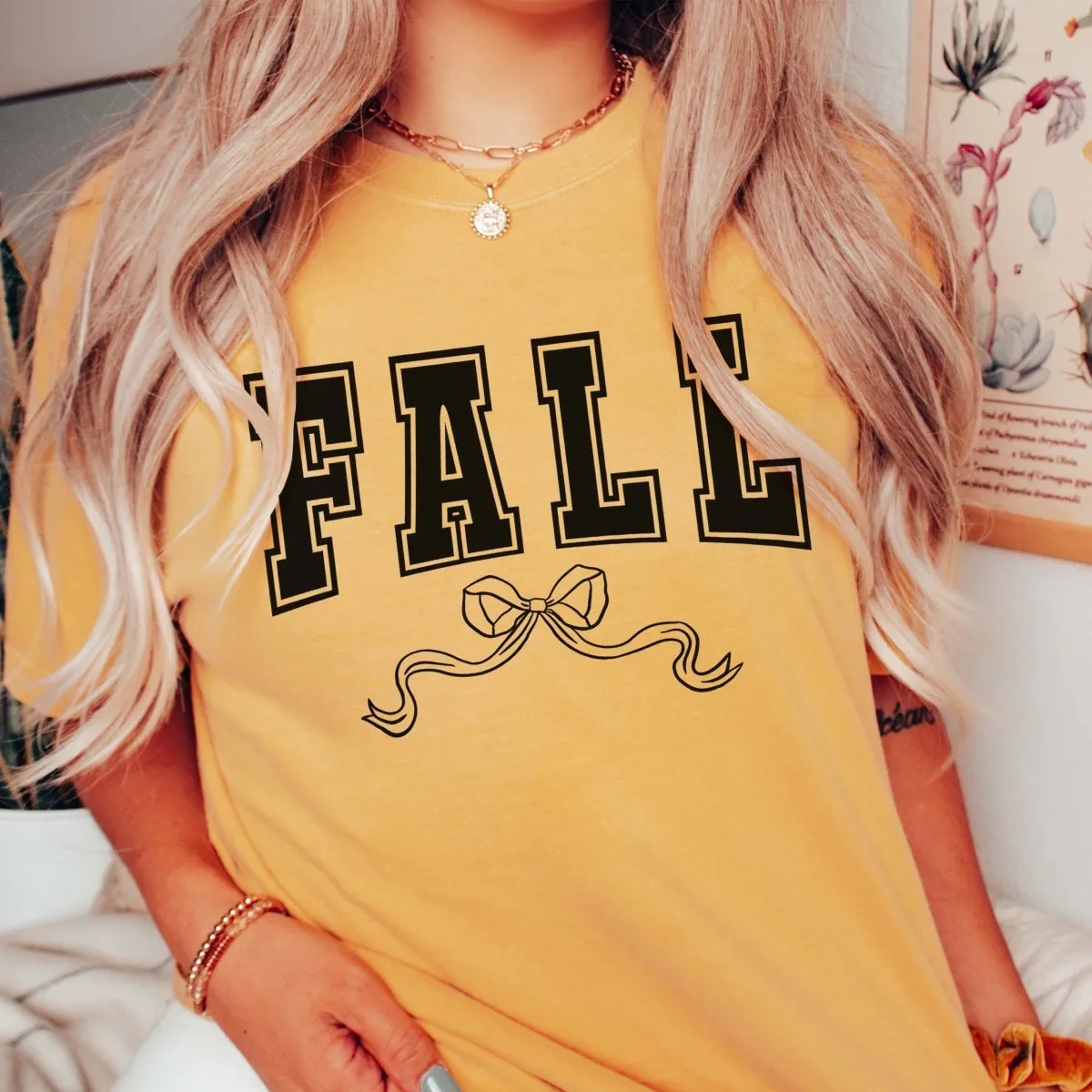 Fall Bow Comfort Color Wholesale Tee - Popular
