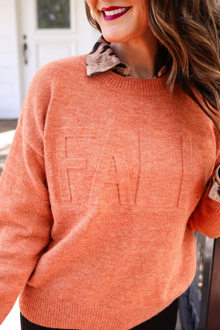 Fall Embossed Sweater