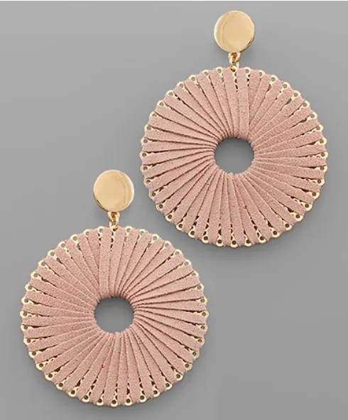 Fall Fun Suede Wrapped Earrings *4 Colors*