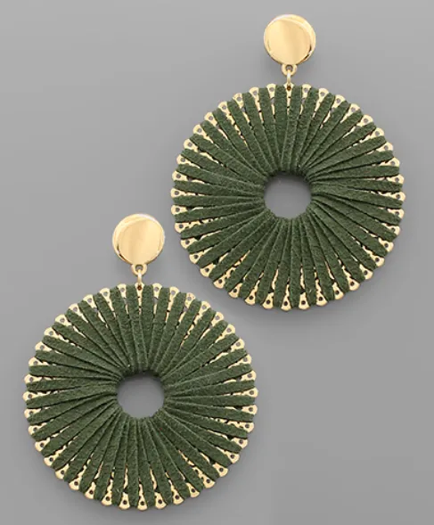 Fall Fun Suede Wrapped Earrings *4 Colors*