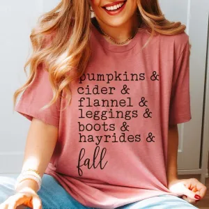 Fall List Wholesale Bella Graphic Tee - Fast Shipping