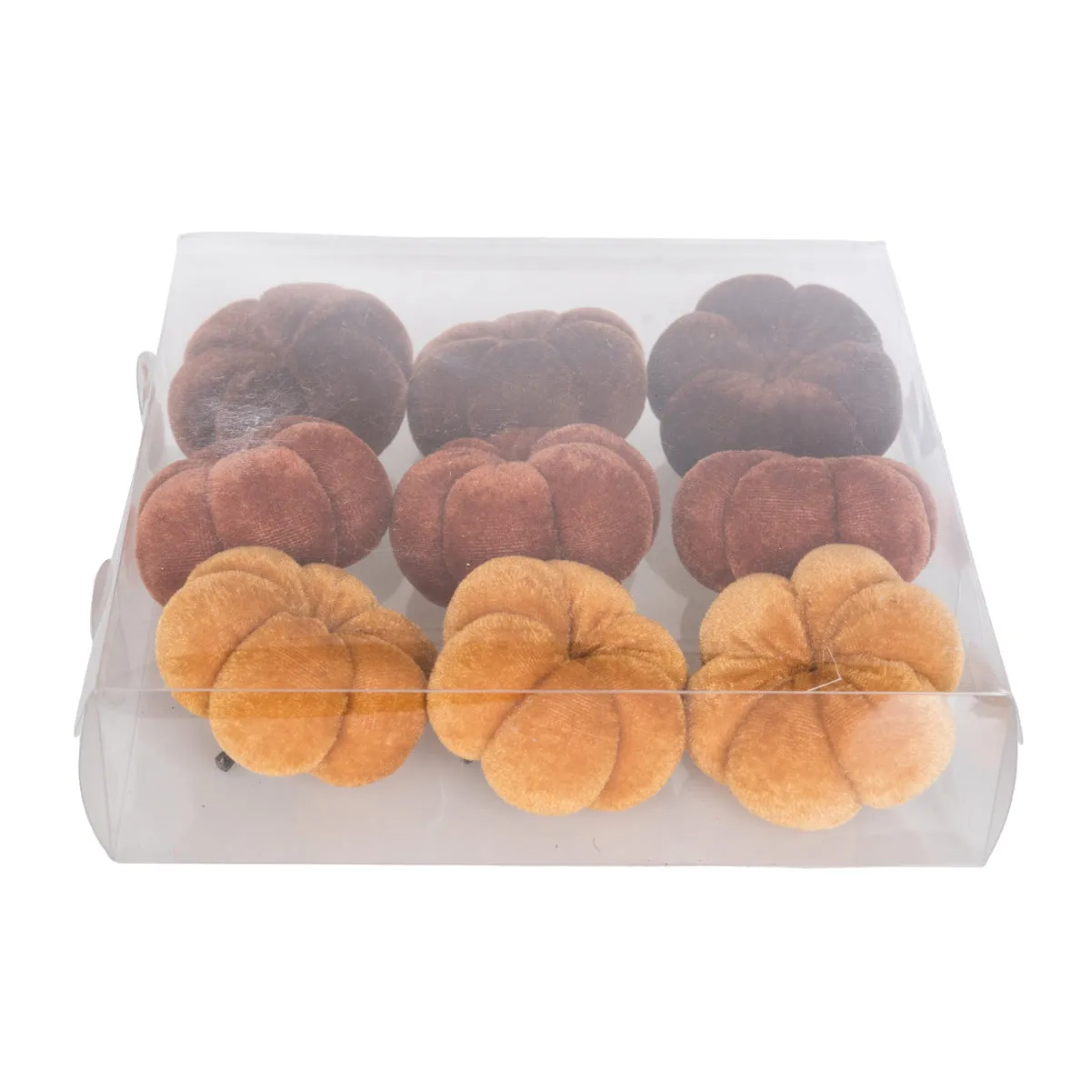 Fall Velvet Pumpkin, Set of 9