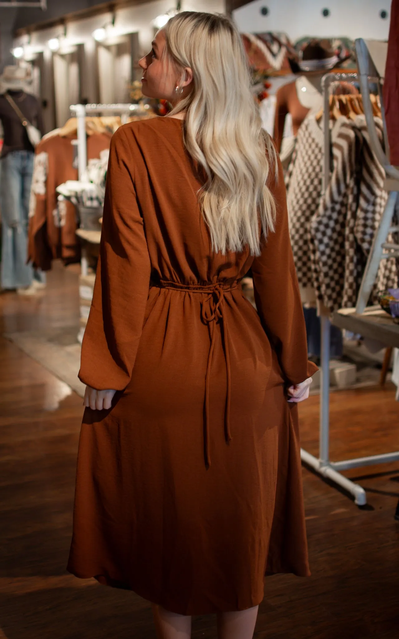 Falling For You Midi Dress