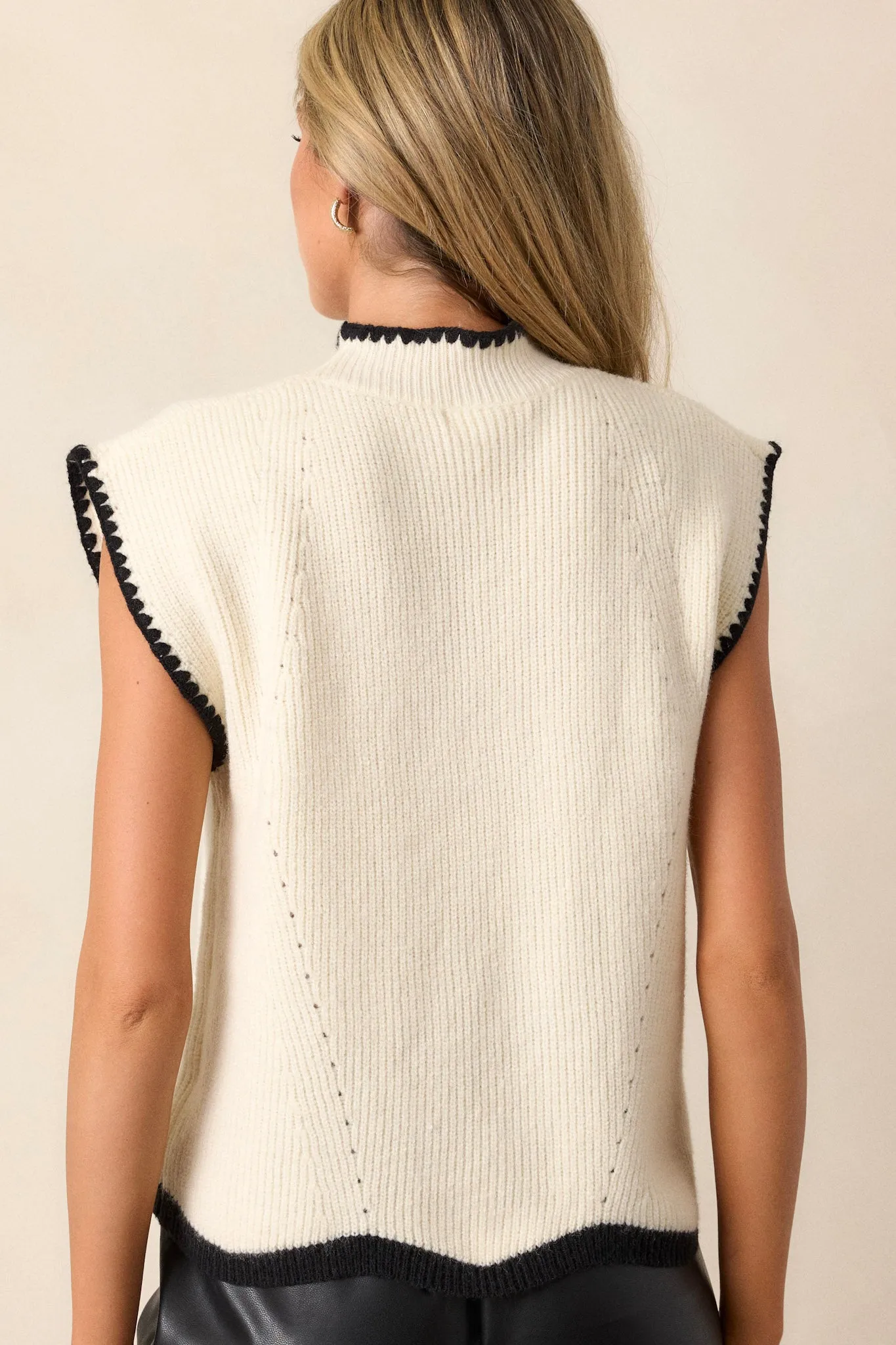 Falling Leaves Ivory Sweater Top