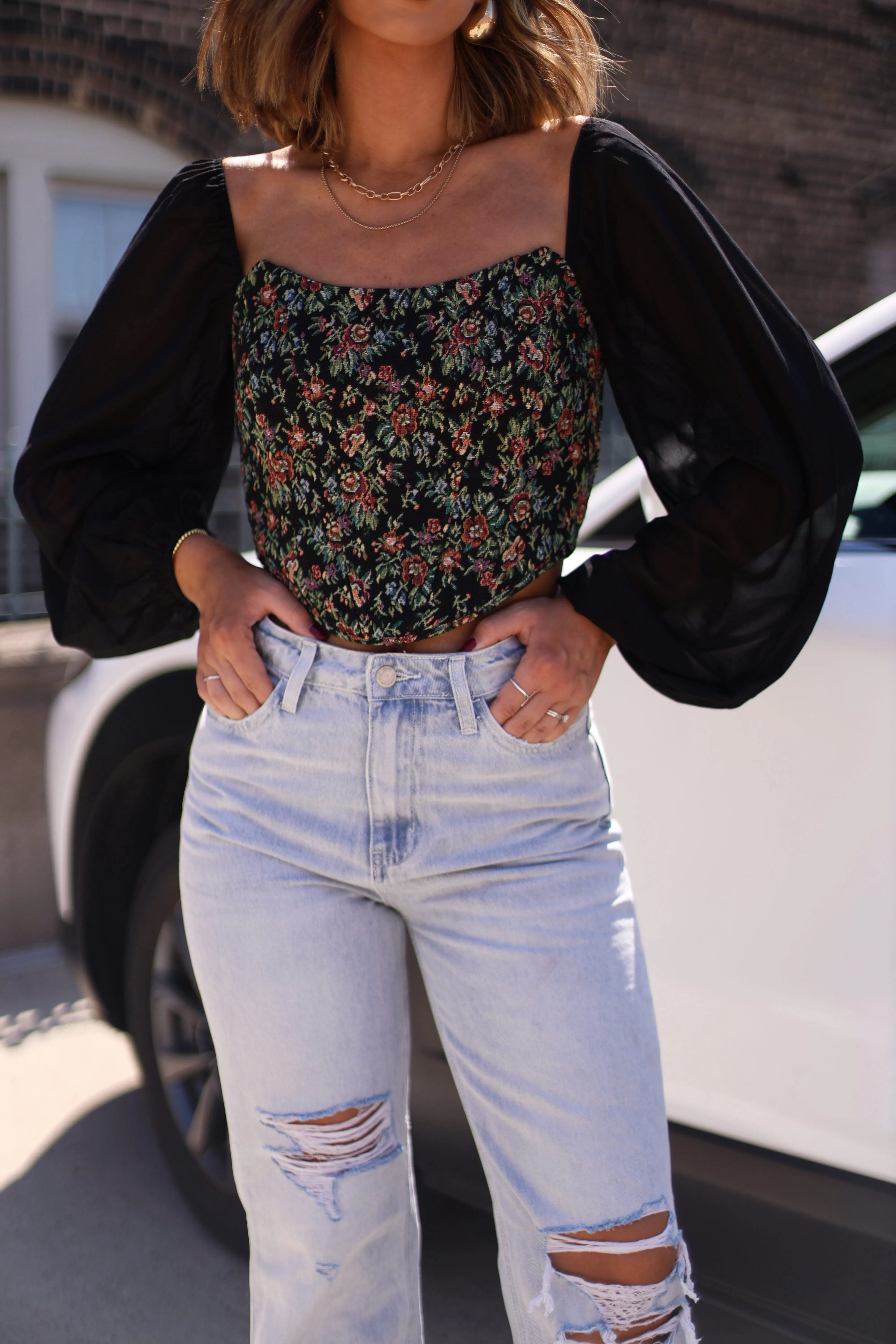 Falling Petals Top