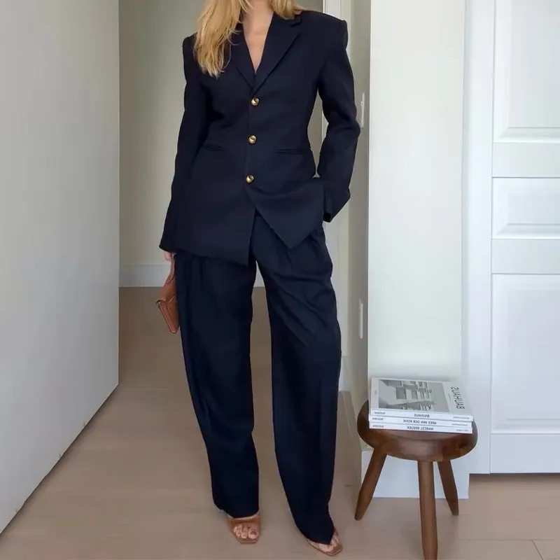 Fashionkova fall wardrobe capsule 2024 Autumn Elegant Suit Suit Trousers