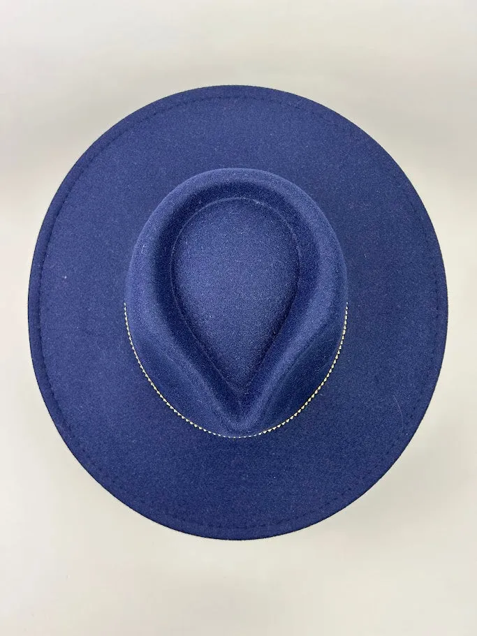 Fedora Chain Trim in Navy