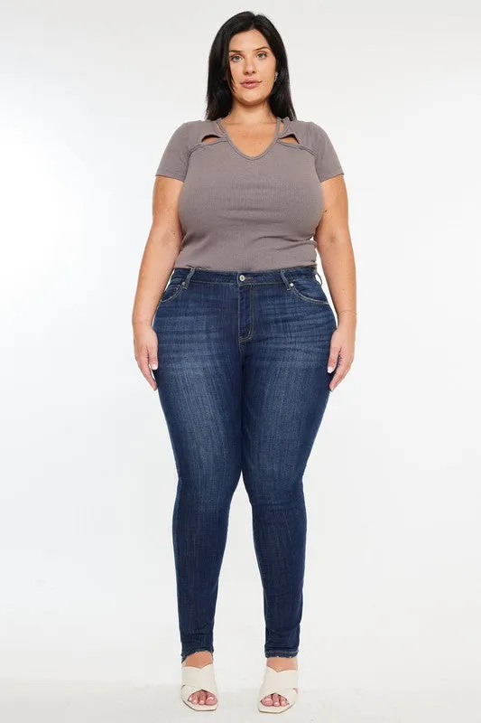 Felicity Mid Rise Super Skinny Jean (Kan Can) (Plus)