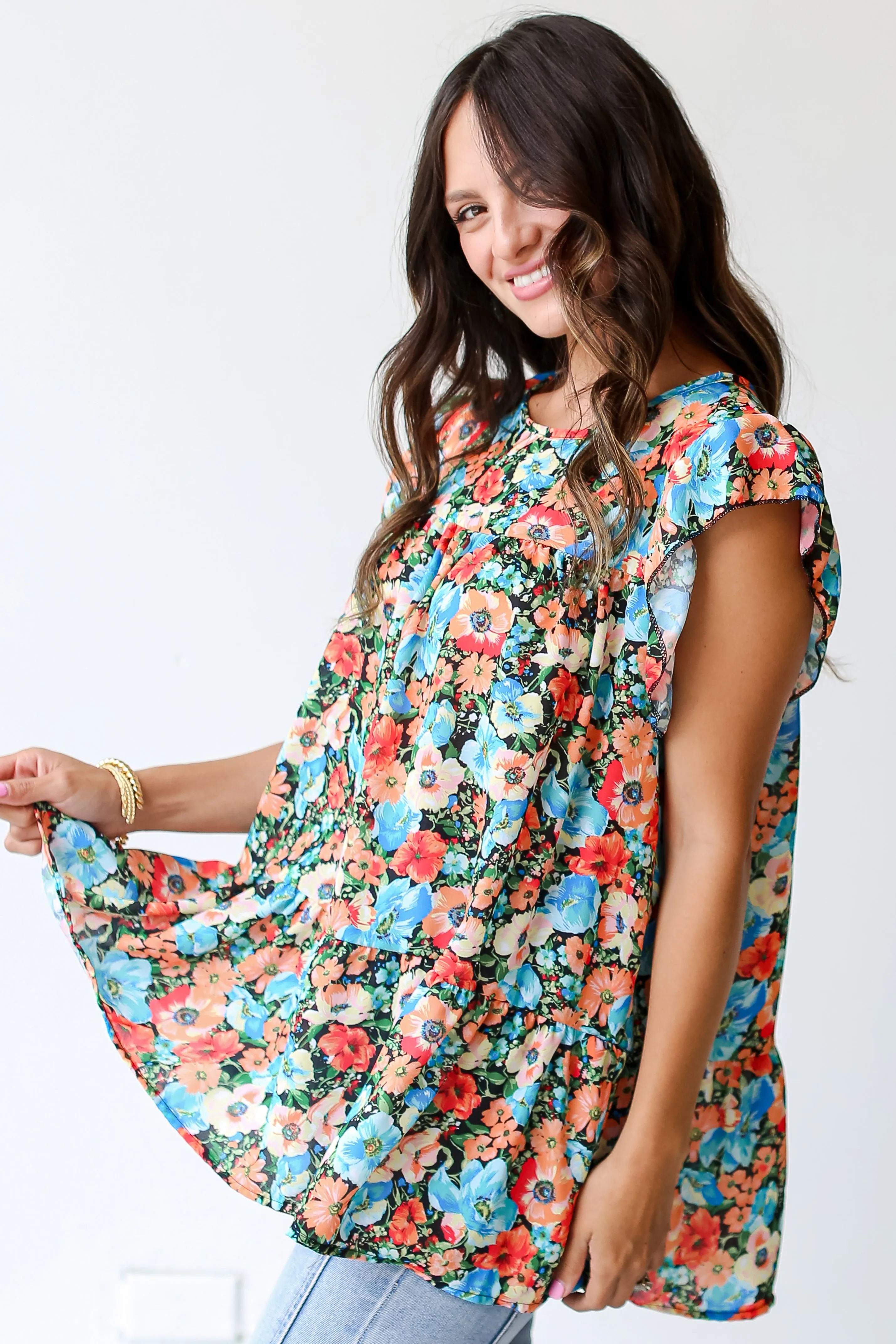 FINAL SALE - Romantic Instinct Floral Blouse