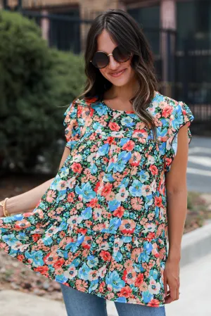 FINAL SALE - Romantic Instinct Floral Blouse